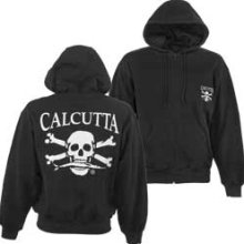 Calcutta Zipper Sweat Shirt in Black