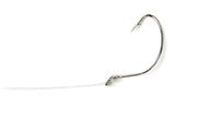 Wide Gap S503 #37161 Mustad nickel hook with 12" leader