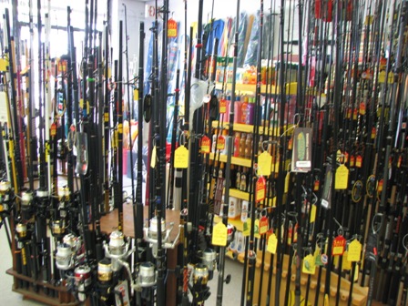 Fishing Rods at Oyster Bay Tackle, Ocean City, MD