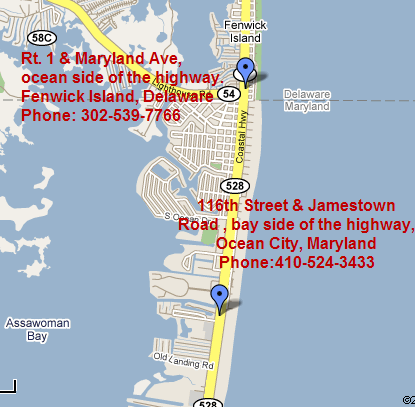 Click to display location on google map