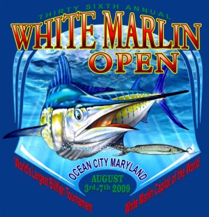 White Marlin Tournament T-Shirt Ocean City MD