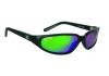 CL1GM Carolina Sunglass Mat Black Frame/Green Mirro Lens