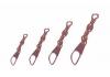Eagle Claw Brass snap swivel- size #3- 4 in pack