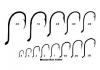 100 pack box of Mustad 92553BL Octopus/Beak hooks